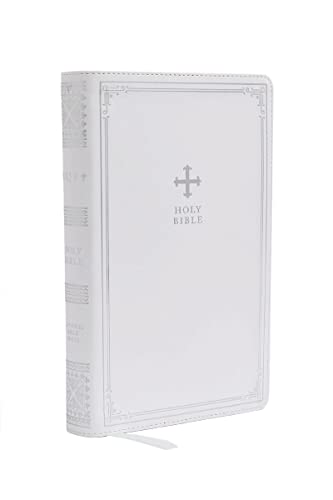 NRSV Catholic Edition Gift Bible, White Leathersoft (Comfort Print, Holy Bible, Complete Catholic Bible, NRSV CE): Holy Bible von Catholic Bible Press